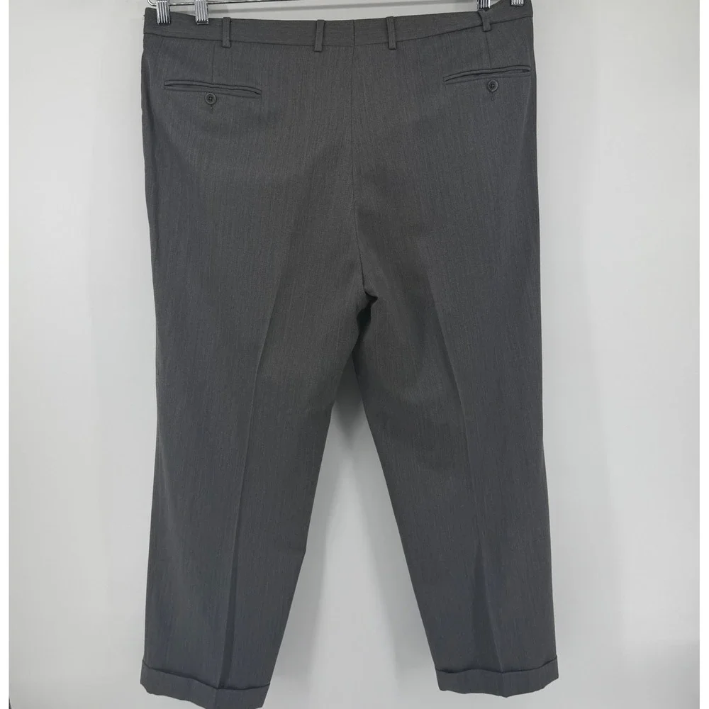 Brooks Brothers Men's Dark Charcoal Dress Pants